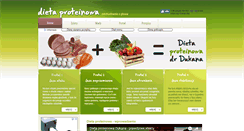 Desktop Screenshot of dietaproteinowa.eu